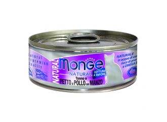 Monge natural quality gatto monge natural petto di pollo con manzo 80 g