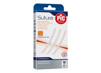 Pic Cerotti Sterili per Suture Cutanee 3x75 mm 10 Pezzi