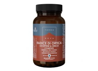 Terranova radice ortica licopene zinco sinergia uomo 50 capsule