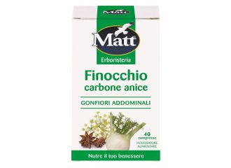 Matt erboristeria finocchio carbone anice 40 compresse