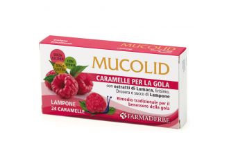 Mucolid lumaca & lampone 24 caramelle