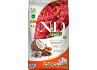 FARMINA CANE N&D QUINOA SKIN&COAT ADULTO ALL BREEDS ARINGA, QUINOA, COCCO & CURCUMA 2,5 KG