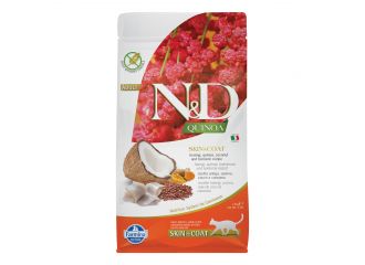 N&d quinoa feline skin&coat herring quinoa coconut and turmeric adult 1,5 kg