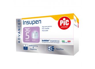 Pic Insupen Advanced Ago Penna Insulina 31G 5mm 100 Pezzi