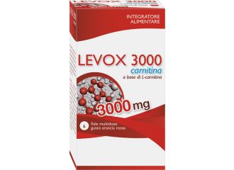 Levox 3000 carnitina 6 flaconcini da 25 ml