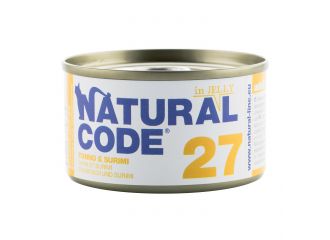 NATURAL CODE GATTO LATTINA (27) ADULTO TONNO & SURIMI 85 GR