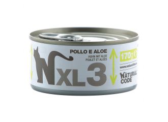 NATURAL CODE GATTO LATTINA XL (03) ADULTO POLLO & ALOE 170 GR