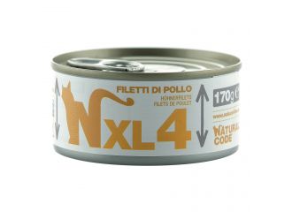 NATURAL CODE GATTO LATTINA XL (04) ADULTO FILETTI DI POLLO 170 GR