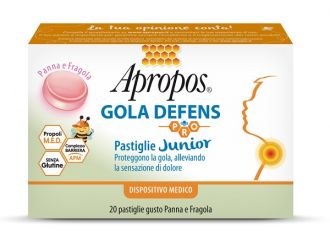 Apropos Gola Defens Pro Junior Gusto Panna e Fragola 20 Pastiglie