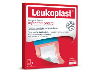 Leukomed sorbact medicazione 8x10 cm 5 pezzi