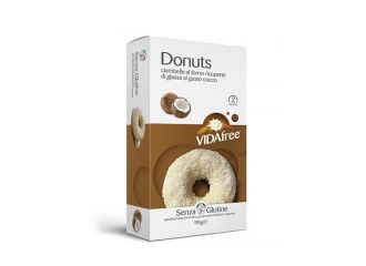 Donuts gusto cocco con glassa cioccolato bianco 90 g