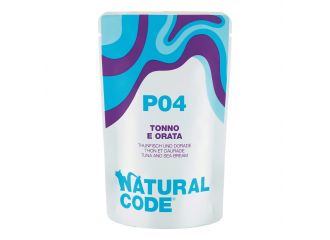 NATURAL CODE GATTO BUSTA (P04) ADULTO TONNO & ORATA 70 GR