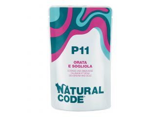 NATURAL CODE GATTO BUSTA (P11) ADULTO ORATA & SOGLIOLA 70 GR