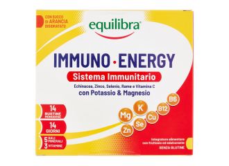 Equilibra Immuno Energy Potassio & Magnesio Integratore Difese Immunitarie 14 Bustine