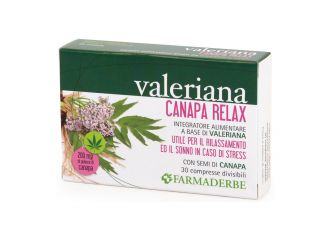 Valeriana canapa relax 30 compresse divisibili