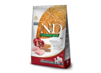 N&d ancestral cereals canine chicken & pomegranate adult medium/maxi 2,5 kg