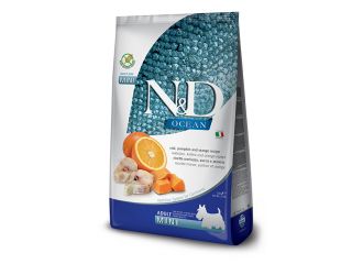 FARMINA CANE N&D OCEAN ADULTO MINI MERLUZZO, ZUCCA & ARANCIA 800 GR