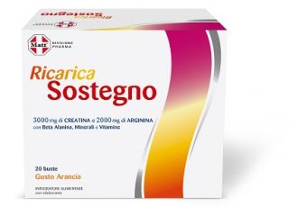 Matt divisione pharma ricarica sostegno 20 buste gusto arancia