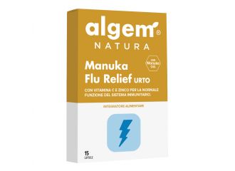 Algem manuka flu relief urto 15 capsule