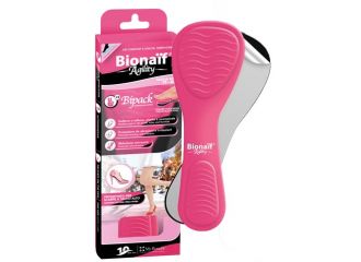 Bionaif agility sottopiede confezione doppia rosa e nero