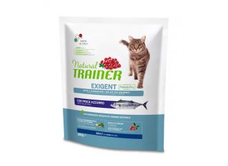 TRAINER GATTO NATURAL ADULTO EXIGENT PESCE AZZURRO 300 GR