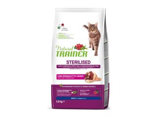 TRAINER GATTO NATURAL ADULTO STERILIZZATO PROSCIUTTO CRUDO 1,5 KG