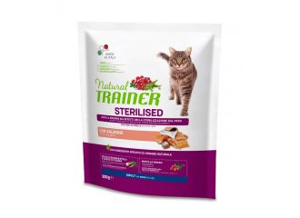 TRAINER GATTO NATURAL ADULTO STERILIZZATO SALMONE 300 GR