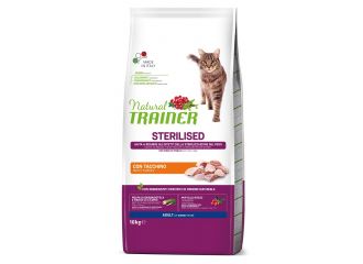 Natural trainer cat sp sterilized white meat 10 kg