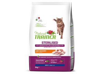 Natural trainer cat sp sterilized white meat 3 kg