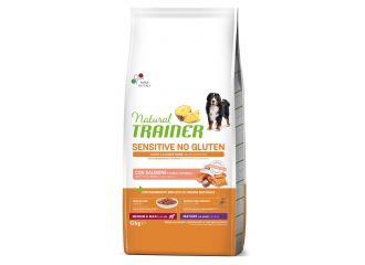 Natural trainer dog sensitive maturity medium/maxi salmone 12 kg no gluten