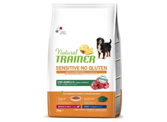 Natural trainer dog sensitive adult medium/maxi lamb 3 kg no gluten