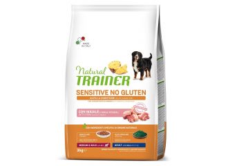 Natural trainer dog sensitive adult medium/maxi pork 3 kg no gluten