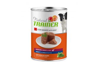 TRAINER CANE NATURAL ADULTO MEDIUM&MAXI MANZO 400 GR