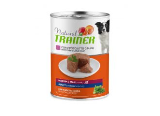 TRAINER CANE NATURAL ADULTO MEDIUM&MAXI PROSCIUTTO CRUDO 400 GR