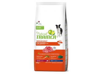 Natural trainer dog medium adult manzo riso 12 kg