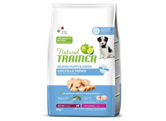 Natural trainer dog medium puppy & junior pollo fresco 3 kg