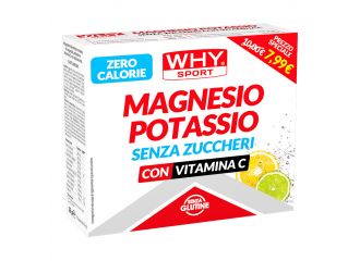 Whysport magnesio potassio senza zuccheri 10 bustine agrumi