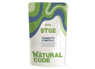 Natural code steril 02 tonnetto e mirtilli 70 g