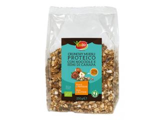 Vivibio crunchy proteico con nocciole senza glutine 250 g