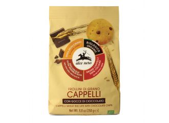 Frollino di grano cappelli con gocce di cioccolato bio 250 g