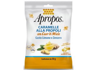 Apropos caramelle dure limone/zenzero cuor di miele 50 g