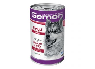 GEMON CANE BOCCONI ADULTO MAXI MANZO & RISO 1250 GR