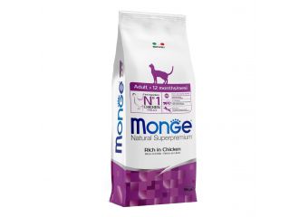 MONGE GATTO NATURAL SUPERPREMIUM ADULTO POLLO 10 KG