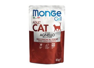 MONGE GATTO GRILL BUSTA ADULTO AGNELLO 85 GR