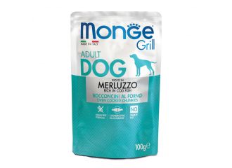 MONGE CANE GRILL BUSTA ADULTO MERLUZZO 100 GR