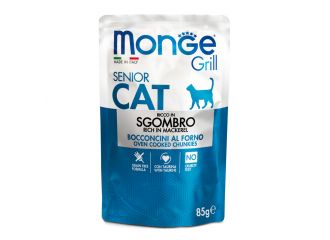 MONGE GATTO GRILL BUSTA SENIOR SGOMBRO 85 GR