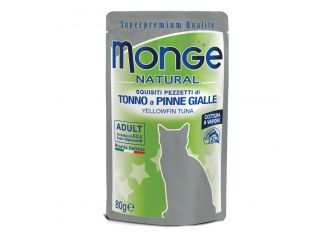 MONGE GATTO NATURAL BUSTA ADULTO TONNO DEL PACIFICO 80 GR