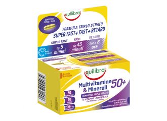 Equilibra Multivitamine & Minerali 50+ Integratore di Vitamine e Minerali 30 Compresse