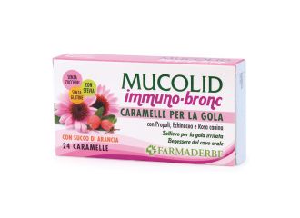 Mucolid bronc immuno 24 caramelle gusto arancia