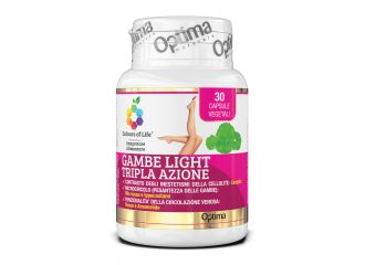 Colours of life gambe light tripla azione 30 capsule vegetali 850 mg